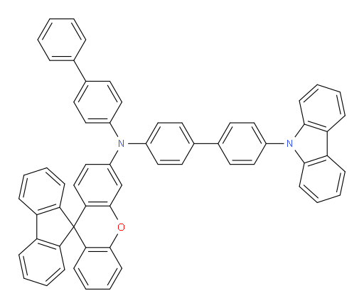 N-(4'-(9H-carbazol-9-yl)-[1,1'-biphenyl]-4-yl)-N-([1,1'-biphenyl]-4-yl)spiro[fluorene-9,9'-xanthen]-3'-amine