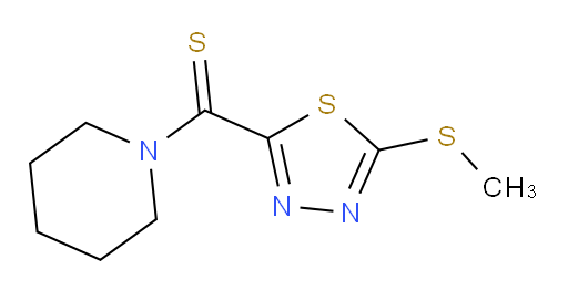 (5-(methylthio)-1,3,4-thiadiazol-2-yl)(piperidin-1-yl)methanethione