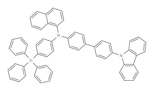 N-(4'-(9H-carbazol-9-yl)-[1,1'-biphenyl]-4-yl)-N-(4-(triphenylsilyl)phenyl)naphthalen-1-amine