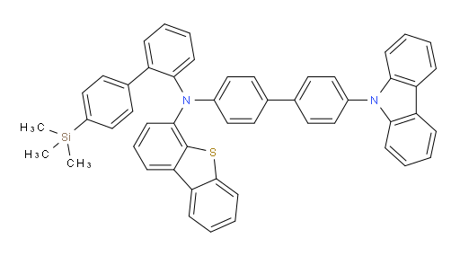 N-(4'-(9H-carbazol-9-yl)-[1,1'-biphenyl]-4-yl)-N-(4'-(trimethylsilyl)-[1,1'-biphenyl]-2-yl)dibenzo[b,d]thiophen-4-amine