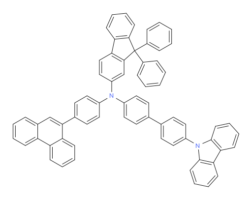 N-(4'-(9H-carbazol-9-yl)-[1,1'-biphenyl]-4-yl)-N-(4-(phenanthren-9-yl)phenyl)-9,9-diphenyl-9H-fluoren-2-amine