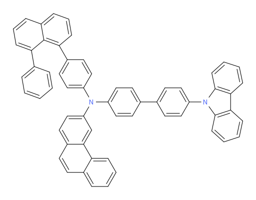 N-(4'-(9H-carbazol-9-yl)-[1,1'-biphenyl]-4-yl)-N-(4-(8-phenylnaphthalen-1-yl)phenyl)phenanthren-3-amine