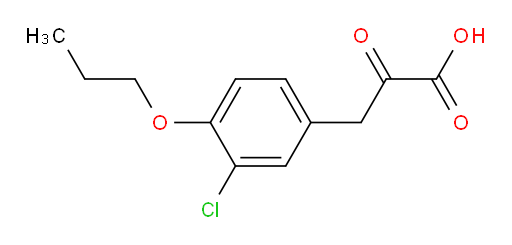 3-(3-chloro-4-propoxyphenyl)-2-oxopropanoic acid