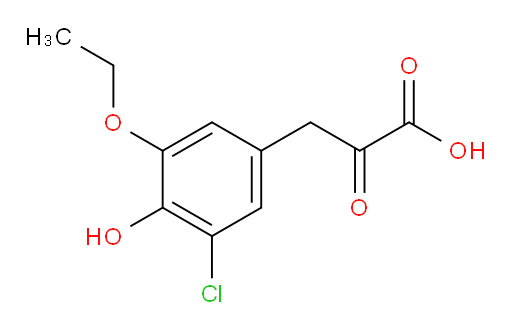3-(3-chloro-5-ethoxy-4-hydroxyphenyl)-2-oxopropanoic acid