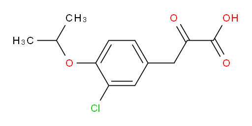 3-(3-chloro-4-isopropoxyphenyl)-2-oxopropanoic acid
