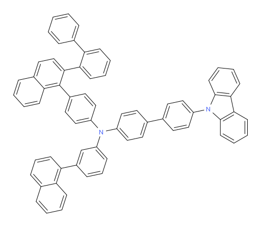 N-(4-(2-([1,1'-biphenyl]-2-yl)naphthalen-1-yl)phenyl)-4'-(9H-carbazol-9-yl)-N-(3-(naphthalen-1-yl)phenyl)-[1,1'-biphenyl]-4-amine