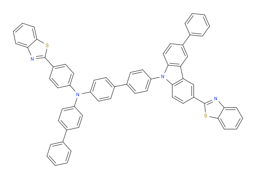 N-([1,1'-biphenyl]-4-yl)-4'-(3-(benzo[d]thiazol-2-yl)-6-phenyl-9H-carbazol-9-yl)-N-(4-(benzo[d]thiazol-2-yl)phenyl)-[1,1'-biphenyl]-4-amine