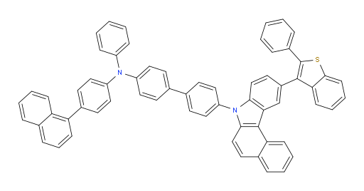 N-(4-(naphthalen-1-yl)phenyl)-N-phenyl-4'-(10-(2-phenylbenzo[b]thiophen-3-yl)-7H-benzo[c]carbazol-7-yl)-[1,1'-biphenyl]-4-amine