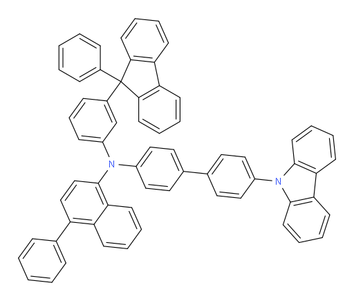N-(4'-(9H-carbazol-9-yl)-[1,1'-biphenyl]-4-yl)-4-phenyl-N-(3-(9-phenyl-9H-fluoren-9-yl)phenyl)naphthalen-1-amine