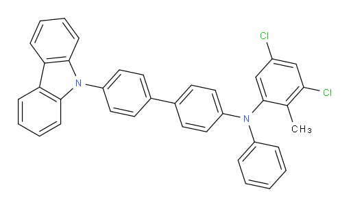 4'-(9H-carbazol-9-yl)-N-(3,5-dichloro-2-methylphenyl)-N-phenyl-[1,1'-biphenyl]-4-amine