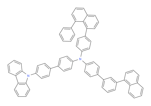 N-(4'-(9H-carbazol-9-yl)-[1,1'-biphenyl]-4-yl)-3'-(naphthalen-1-yl)-N-(4-(8-phenylnaphthalen-1-yl)phenyl)-[1,1'-biphenyl]-4-amine