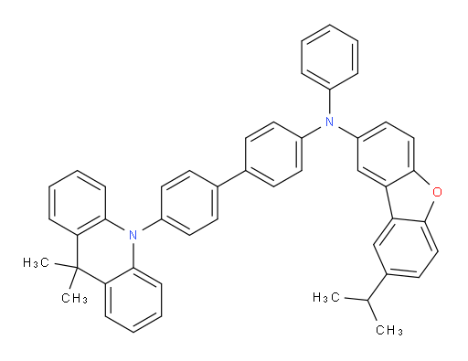 N-(4'-(9,9-dimethylacridin-10(9H)-yl)-[1,1'-biphenyl]-4-yl)-8-isopropyl-N-phenyldibenzo[b,d]furan-2-amine