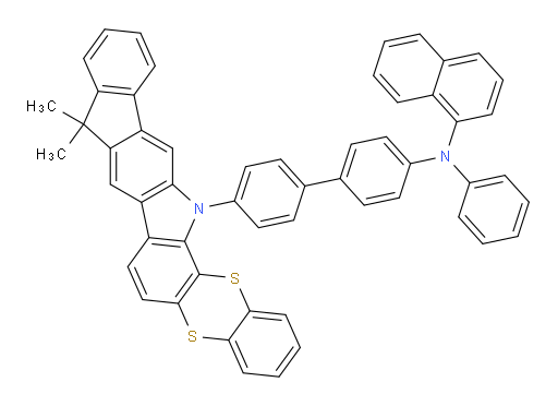 N-(4'-(9,9-dimethylbenzo[5,6][1,4]dithiino[2,3-a]indeno[2,1-h]carbazol-15(9H)-yl)-[1,1'-biphenyl]-4-yl)-N-phenylnaphthalen-1-amine