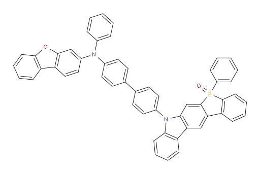 5-(4'-(dibenzo[b,d]furan-3-yl(phenyl)amino)-[1,1'-biphenyl]-4-yl)-7-phenyl-5,7-dihydrophosphindolo[2,3-b]carbazole 7-oxide