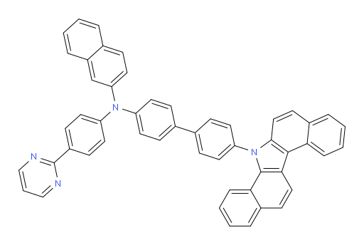 N-(4'-(7H-dibenzo[a,g]carbazol-7-yl)-[1,1'-biphenyl]-4-yl)-N-(4-(pyrimidin-2-yl)phenyl)naphthalen-2-amine