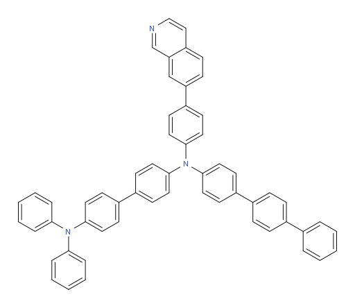 N4-([1,1':4',1''-terphenyl]-4-yl)-N4-(4-(isoquinolin-7-yl)phenyl)-N4',N4'-diphenyl-[1,1'-biphenyl]-4,4'-diamine