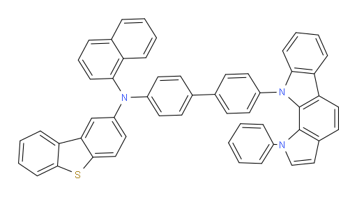 N-(naphthalen-1-yl)-N-(4'-(1-phenylpyrrolo[2,3-a]carbazol-10(1H)-yl)-[1,1'-biphenyl]-4-yl)dibenzo[b,d]thiophen-2-amine