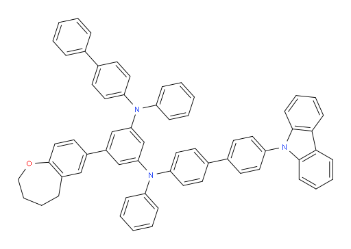 N1-(4'-(9H-carbazol-9-yl)-[1,1'-biphenyl]-4-yl)-N3-([1,1'-biphenyl]-4-yl)-N1,N3-diphenyl-5-(2,3,4,5-tetrahydrobenzo[b]oxepin-7-yl)benzene-1,3-diamine