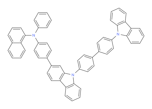 N-(4-(9-(4'-(9H-carbazol-9-yl)-[1,1'-biphenyl]-4-yl)-9H-carbazol-2-yl)phenyl)-N-phenylnaphthalen-1-amine