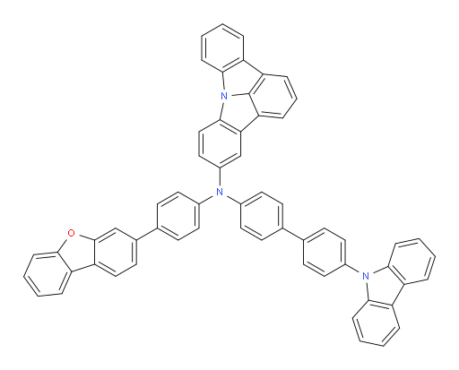 N-(4'-(9H-carbazol-9-yl)-[1,1'-biphenyl]-4-yl)-N-(4-(dibenzo[b,d]furan-3-yl)phenyl)indolo[3,2,1-jk]carbazol-5-amine