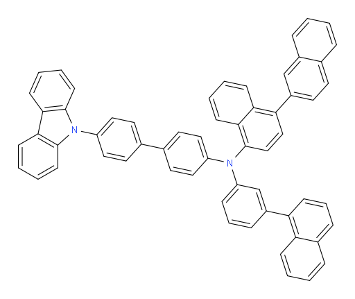 N-(4'-(9H-carbazol-9-yl)-[1,1'-biphenyl]-4-yl)-N-(3-(naphthalen-1-yl)phenyl)-[1,2'-binaphthalen]-4-amine