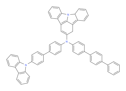 N-(4'-(9H-carbazol-9-yl)-[1,1'-biphenyl]-4-yl)-N-([1,1':4',1''-terphenyl]-4-yl)-1,8a-dihydroindolo[3,2,1-jk]carbazol-2-amine