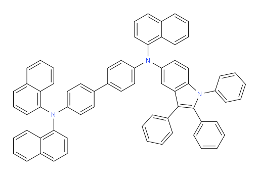 N4,N4,N4'-tri(naphthalen-1-yl)-N4'-(1,2,3-triphenyl-1H-indol-5-yl)-[1,1'-biphenyl]-4,4'-diamine
