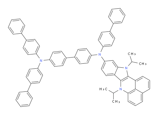 N4,N4,N4'-tri([1,1'-biphenyl]-4-yl)-N4'-(7,12-diisopropyl-7,12-dihydrobenzo[de]indolo[3,2-b]quinolin-10-yl)-[1,1'-biphenyl]-4,4'-diamine