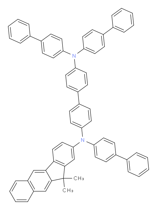 N4,N4,N4'-tri([1,1'-biphenyl]-4-yl)-N4'-(11,11-dimethyl-11H-benzo[b]fluoren-2-yl)-[1,1'-biphenyl]-4,4'-diamine