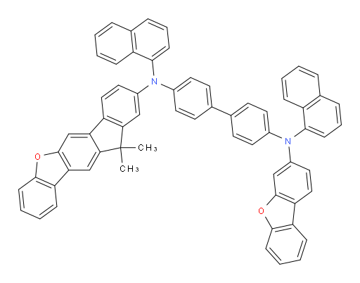 N4-(dibenzo[b,d]furan-3-yl)-N4'-(11,11-dimethyl-11H-fluoreno[3,2-b]benzofuran-9-yl)-N4,N4'-di(naphthalen-1-yl)-[1,1'-biphenyl]-4,4'-diamine