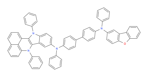 N4-(dibenzo[b,d]furan-2-yl)-N4'-(7,12-diphenyl-7,12-dihydrobenzo[de]indolo[3,2-b]quinolin-9-yl)-N4,N4'-diphenyl-[1,1'-biphenyl]-4,4'-diamine