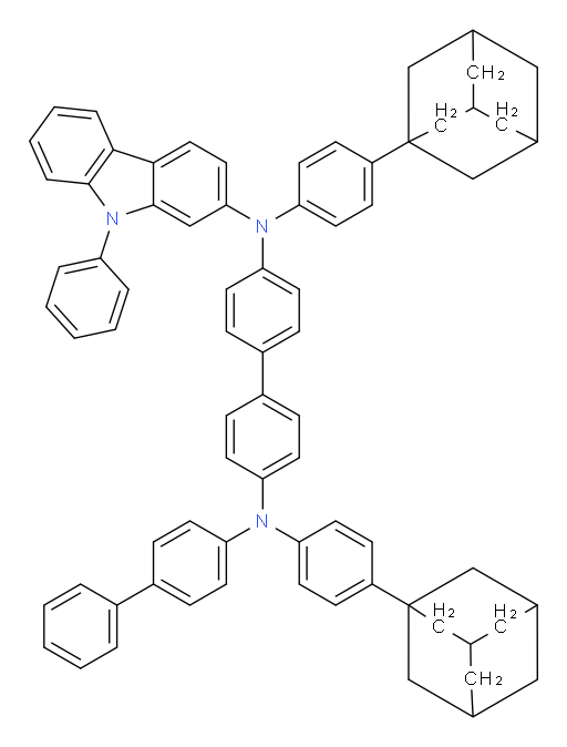 N4-([1,1'-biphenyl]-4-yl)-N4,N4'-bis(4-(adamantan-1-yl)phenyl)-N4'-(9-phenyl-9H-carbazol-2-yl)-[1,1'-biphenyl]-4,4'-diamine
