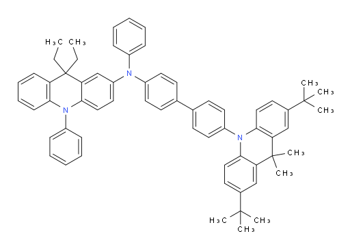 N-(4'-(2,7-di-tert-butyl-9,9-dimethylacridin-10(9H)-yl)-[1,1'-biphenyl]-4-yl)-9,9-diethyl-N,10-diphenyl-9,10-dihydroacridin-2-amine