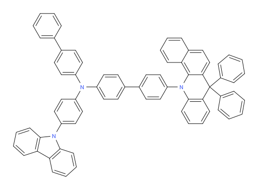 N-(4-(9H-carbazol-9-yl)phenyl)-N-([1,1'-biphenyl]-4-yl)-4'-(7,7-diphenylbenzo[c]acridin-12(7H)-yl)-[1,1'-biphenyl]-4-amine