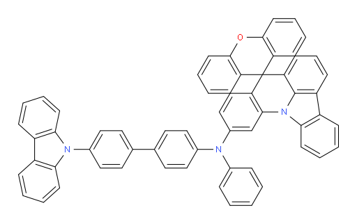 N-(4'-(9H-carbazol-9-yl)-[1,1'-biphenyl]-4-yl)-N-phenylspiro[indolo[3,2,1-de]acridine-8,9'-xanthen]-11-amine