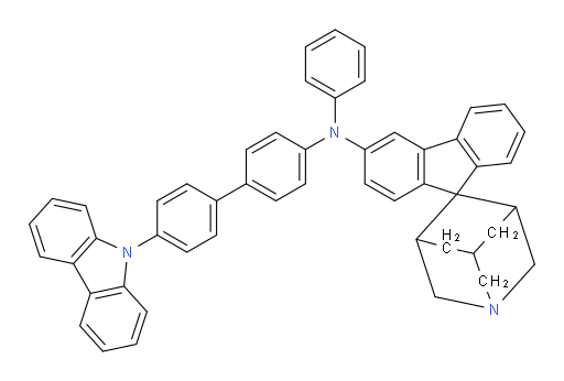 N-(4'-(9H-carbazol-9-yl)-[1,1'-biphenyl]-4-yl)-N-phenyl-1-azaspiro[adamantane-4,9'-fluoren]-3'-amine