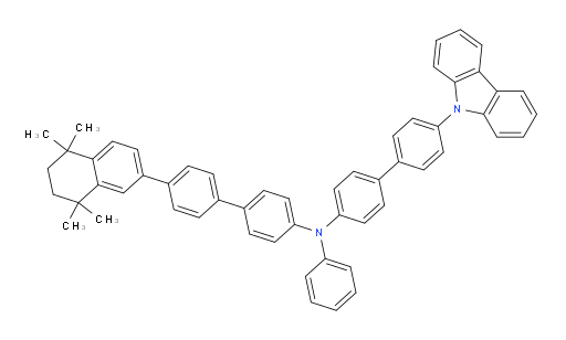 N-(4'-(9H-carbazol-9-yl)-[1,1'-biphenyl]-4-yl)-N-phenyl-4'-(5,5,8,8-tetramethyl-5,6,7,8-tetrahydronaphthalen-2-yl)-[1,1'-biphenyl]-4-amine