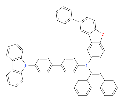 N-(4'-(9H-carbazol-9-yl)-[1,1'-biphenyl]-4-yl)-N-(phenanthren-9-yl)-8-phenyldibenzo[b,d]furan-2-amine