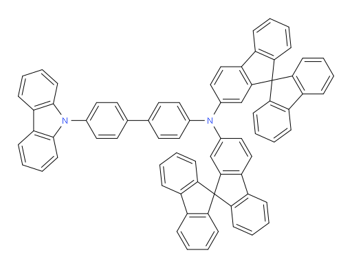 N-(9,9'-spirobi[fluoren]-2-yl)-N-(4'-(9H-carbazol-9-yl)-[1,1'-biphenyl]-4-yl)-9,9'-spirobi[fluoren]-2-amine