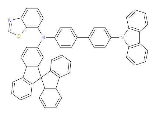 N-(9,9'-spirobi[fluoren]-2-yl)-N-(4'-(9H-carbazol-9-yl)-[1,1'-biphenyl]-4-yl)benzo[d]thiazol-7-amine