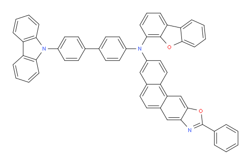 N-(4'-(9H-carbazol-9-yl)-[1,1'-biphenyl]-4-yl)-N-(dibenzo[b,d]furan-4-yl)-9-phenylphenanthro[2,3-d]oxazol-3-amine