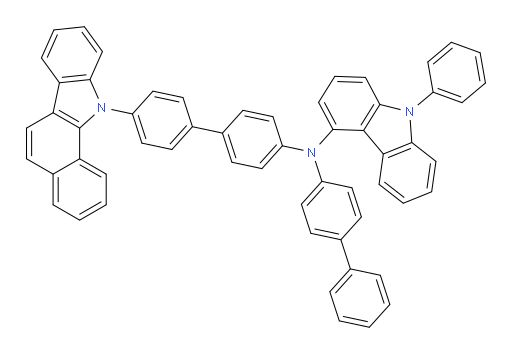 N-(4'-(11H-benzo[a]carbazol-11-yl)-[1,1'-biphenyl]-4-yl)-N-([1,1'-biphenyl]-4-yl)-9-phenyl-9H-carbazol-4-amine