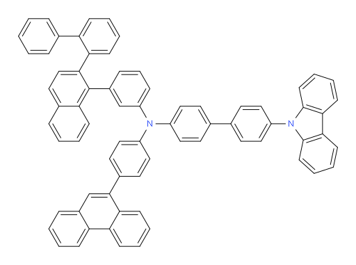 N-(3-(2-([1,1'-biphenyl]-2-yl)naphthalen-1-yl)phenyl)-4'-(9H-carbazol-9-yl)-N-(4-(phenanthren-9-yl)phenyl)-[1,1'-biphenyl]-4-amine