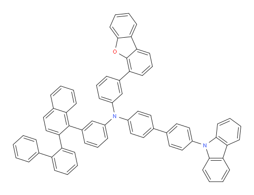 N-(3-(2-([1,1'-biphenyl]-2-yl)naphthalen-1-yl)phenyl)-4'-(9H-carbazol-9-yl)-N-(3-(dibenzo[b,d]furan-4-yl)phenyl)-[1,1'-biphenyl]-4-amine
