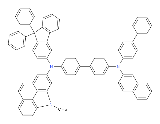 N4-([1,1'-biphenyl]-4-yl)-N4'-(9,9-diphenyl-9H-fluoren-3-yl)-N4'-(4-methyl-4H-benzo[def]carbazol-2-yl)-N4-(naphthalen-2-yl)-[1,1'-biphenyl]-4,4'-diamine