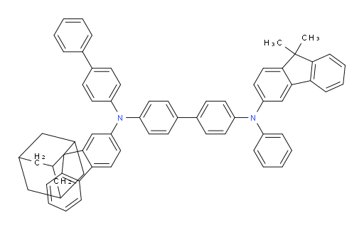 N4-([1,1'-biphenyl]-4-yl)-N4'-(9,9-dimethyl-9H-fluoren-3-yl)-N4'-phenyl-N4-(spiro[adamantane-2,9'-fluoren]-2'-yl)-[1,1'-biphenyl]-4,4'-diamine