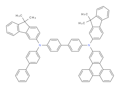 N4-([1,1'-biphenyl]-4-yl)-N4'-(9,9-dimethyl-9H-fluoren-2-yl)-N4-(9,9-dimethyl-9H-fluoren-3-yl)-N4'-(triphenylen-2-yl)-[1,1'-biphenyl]-4,4'-diamine