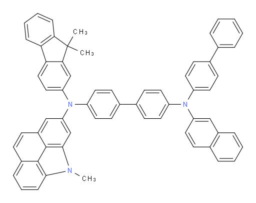 N4-([1,1'-biphenyl]-4-yl)-N4'-(9,9-dimethyl-9H-fluoren-2-yl)-N4'-(4-methyl-4H-benzo[def]carbazol-2-yl)-N4-(naphthalen-2-yl)-[1,1'-biphenyl]-4,4'-diamine