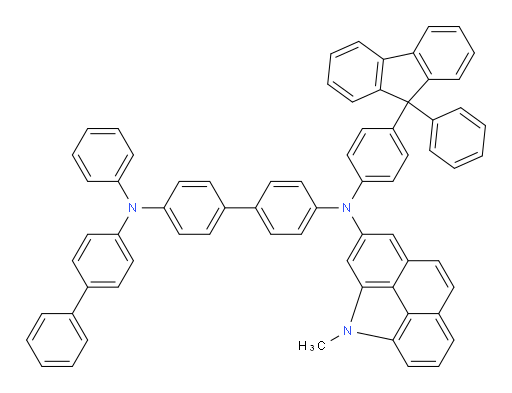 N4-([1,1'-biphenyl]-4-yl)-N4'-(4-methyl-4H-benzo[def]carbazol-2-yl)-N4-phenyl-N4'-(4-(9-phenyl-9H-fluoren-9-yl)phenyl)-[1,1'-biphenyl]-4,4'-diamine