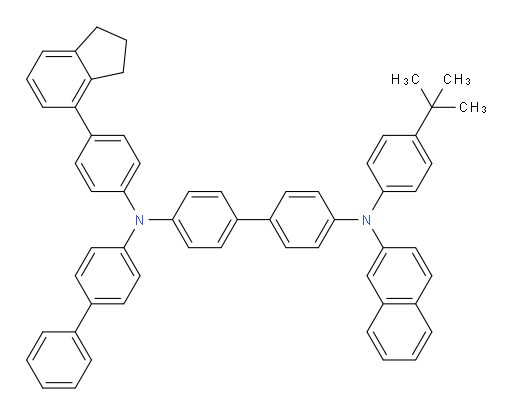 N4-([1,1'-biphenyl]-4-yl)-N4'-(4-(tert-butyl)phenyl)-N4-(4-(2,3-dihydro-1H-inden-4-yl)phenyl)-N4'-(naphthalen-2-yl)-[1,1'-biphenyl]-4,4'-diamine